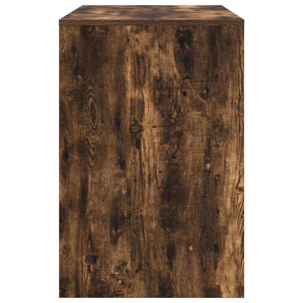 Bureau met plank Gerookt eiken 102 x 50 x 75 cm Bewerkt hout