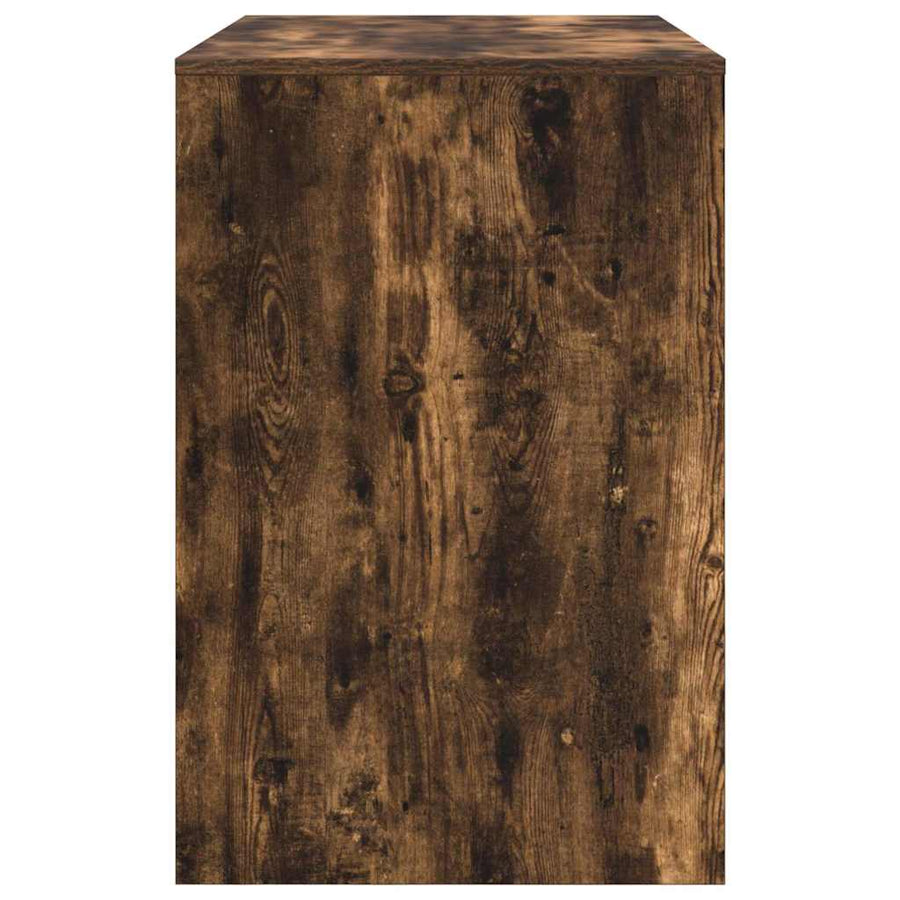 Bureau met plank Gerookt eiken 102 x 50 x 75 cm Bewerkt hout