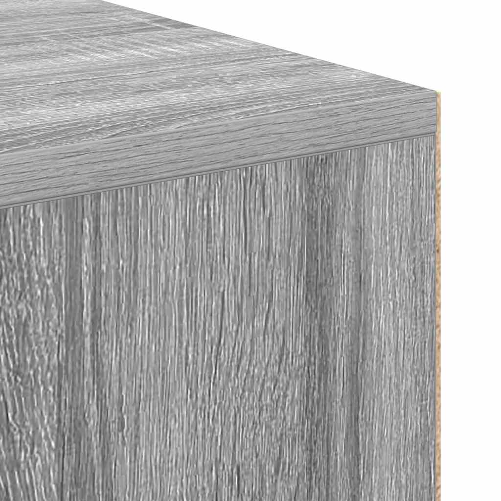 Bureau met plank Grijs Sonoma 102 x 50 x 75 cm Bewerkt hout