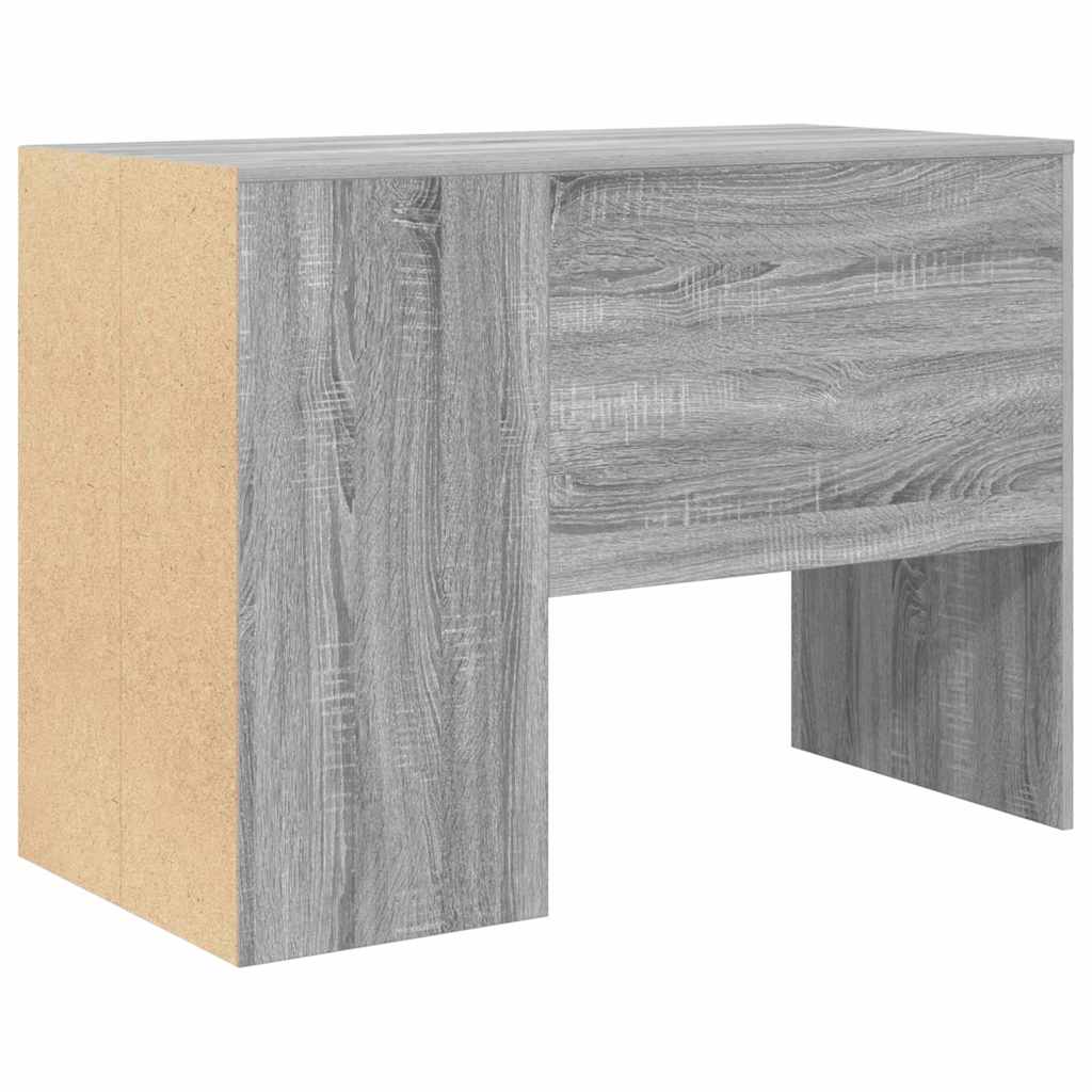 Bureau met plank Grijs Sonoma 102 x 50 x 75 cm Bewerkt hout