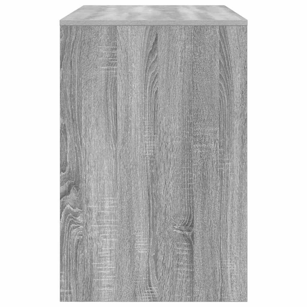 Bureau met plank Grijs Sonoma 102 x 50 x 75 cm Bewerkt hout