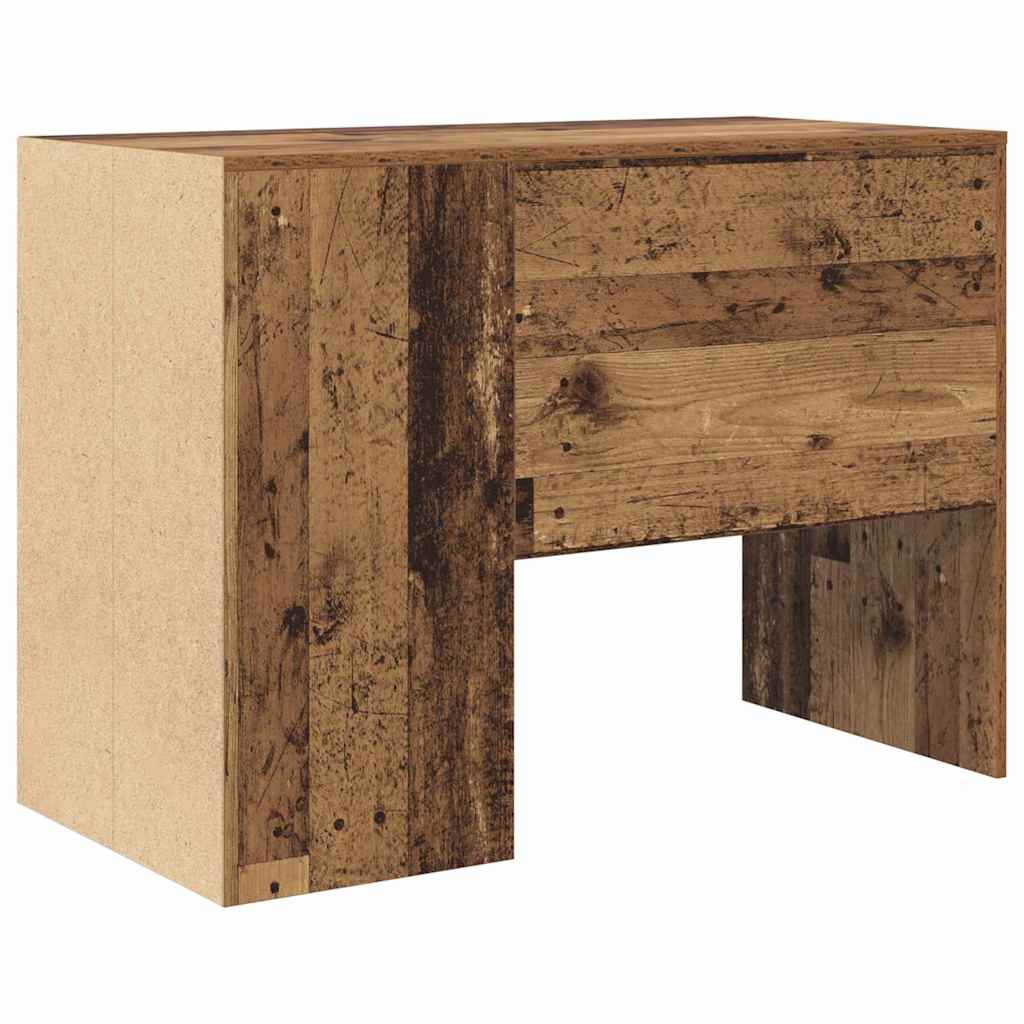 Bureau met plank Oud Hout 102 x 50 x 75 cm Bewerkt hout