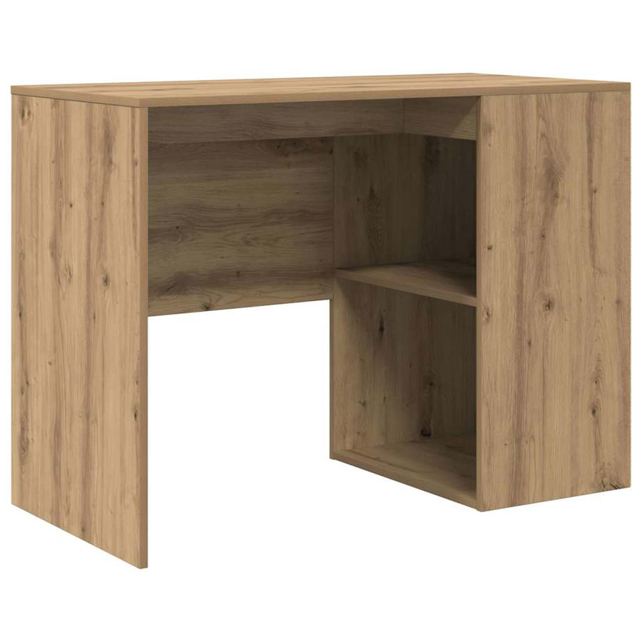 Bureau met plank Artisan Eiken 102 x 50 x 75 cm Bewerkt hout