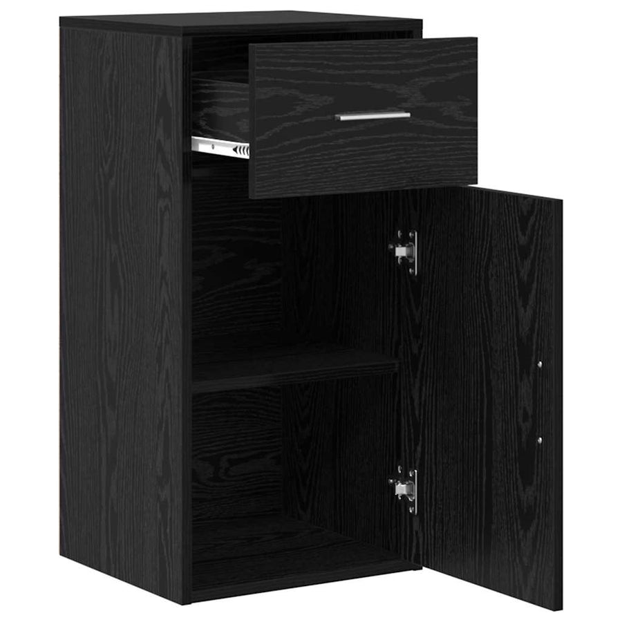 Dressoir met lade Zwart Eiken 38 x 34 x 75 cm