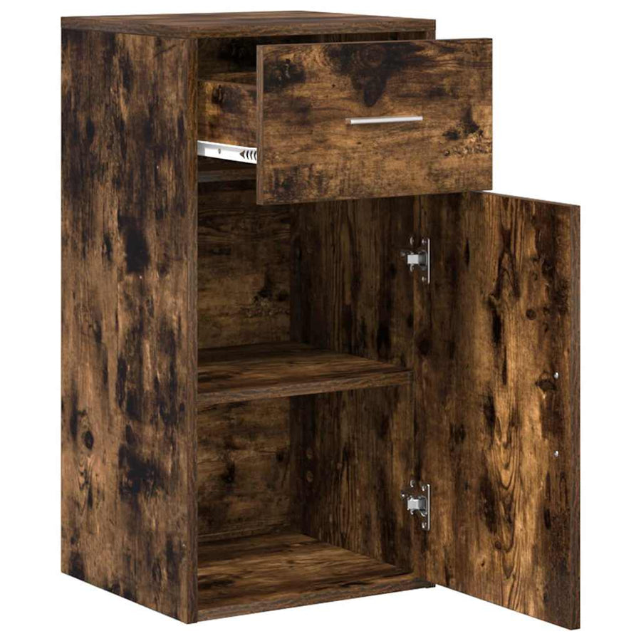 Dressoir met lade Gerookt eiken 38 x 34 x 75 cm