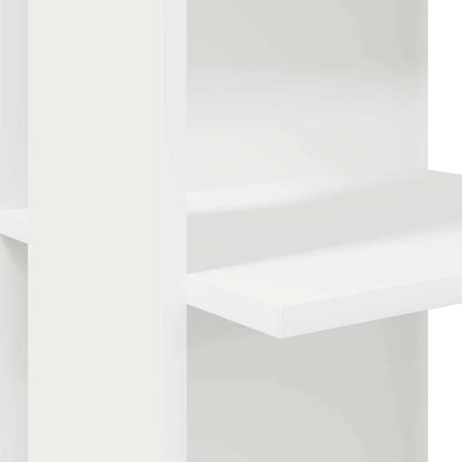 Hoekbureau met plank Wit 140 x 113,5 x 75 cm Bewerkt hout
