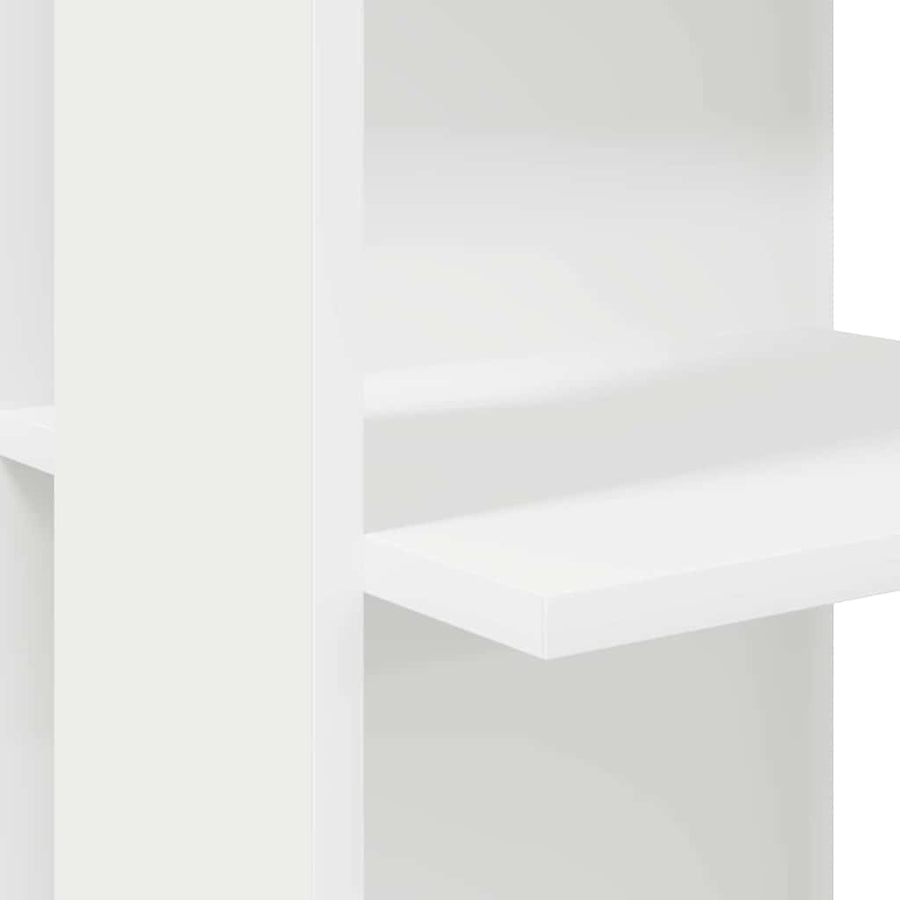 Hoekbureau met plank Wit 140 x 113,5 x 75 cm Bewerkt hout