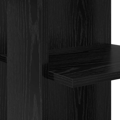 Hoekbureau Zwart Eiken 140 x 113,5 x 75 cm Bewerkt hout