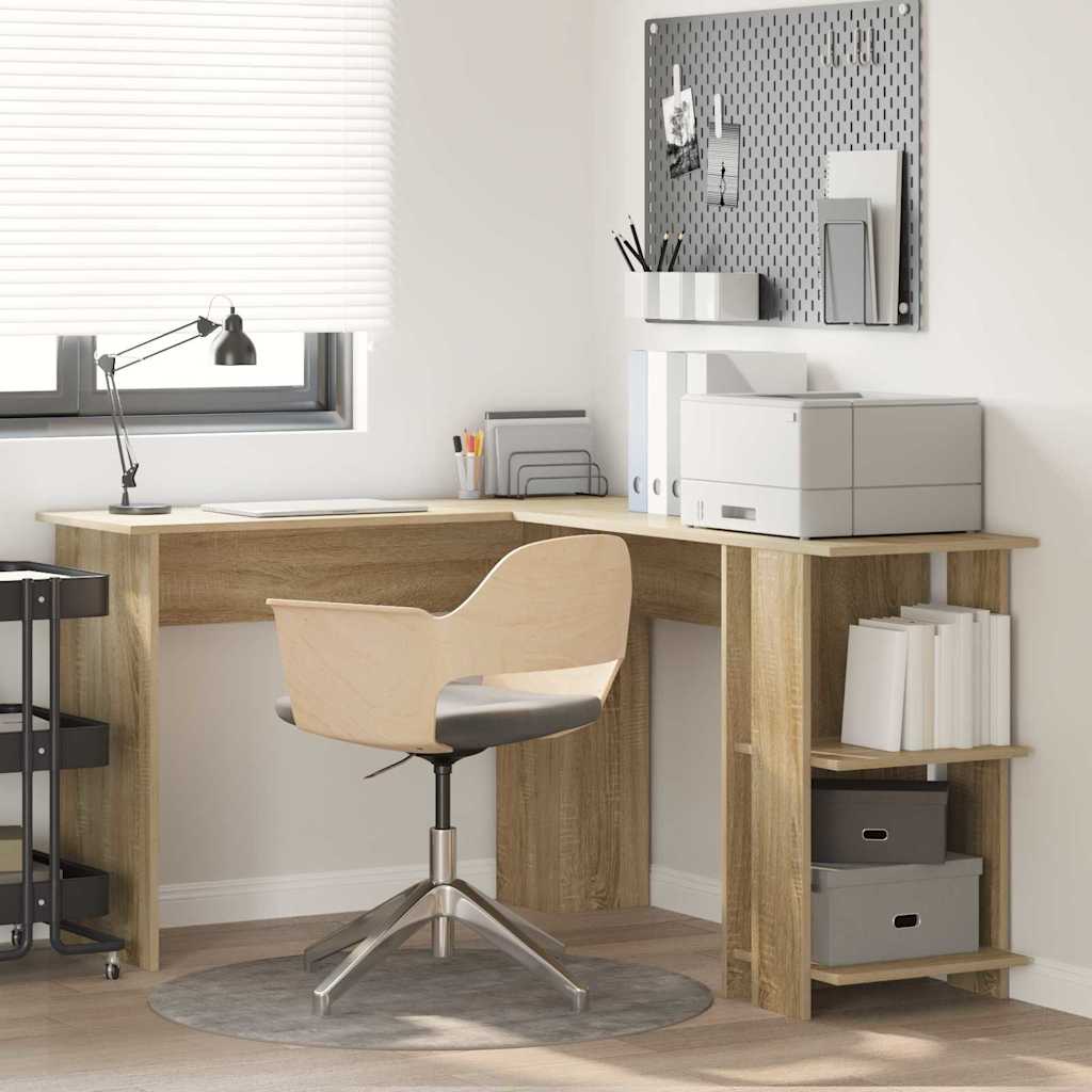 Hoekbureau Sonoma Eiken 140 x 113,5 x 75 cm Bewerkt hout