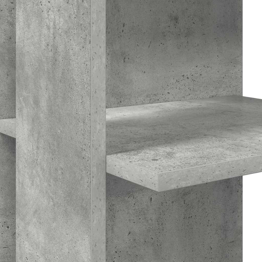 Hoekbureau Beton Grijs 140 x 113,5 x 75 cm Bewerkt hout