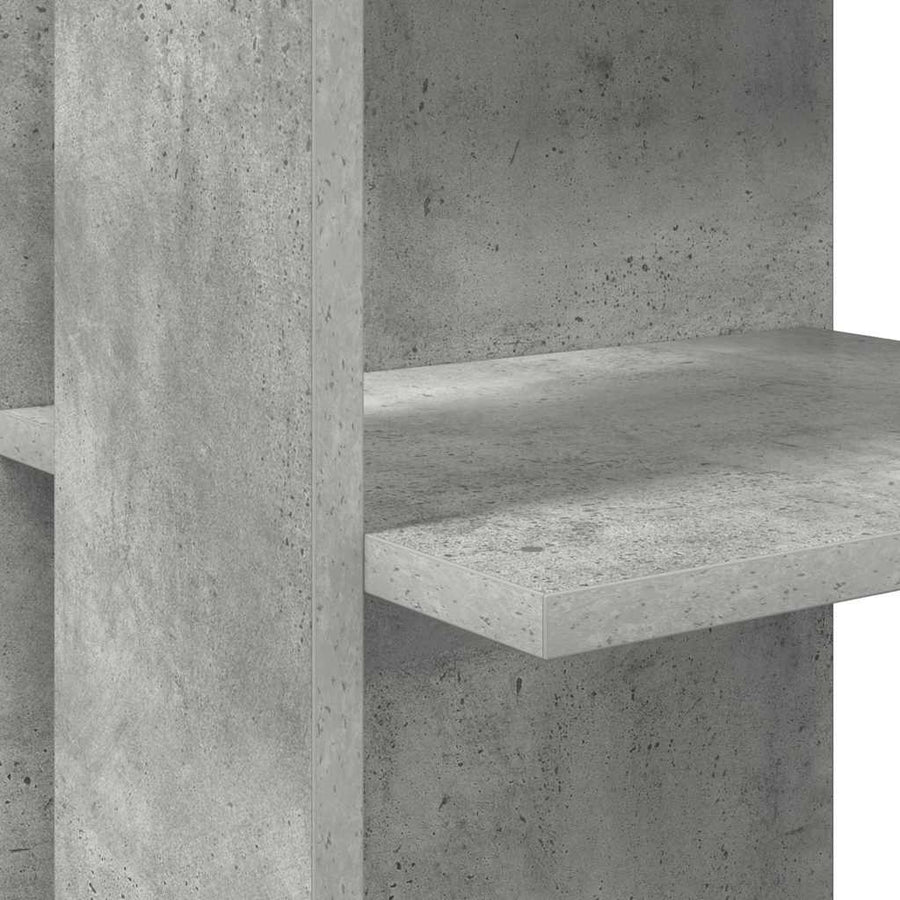 Hoekbureau Beton Grijs 140 x 113,5 x 75 cm Bewerkt hout