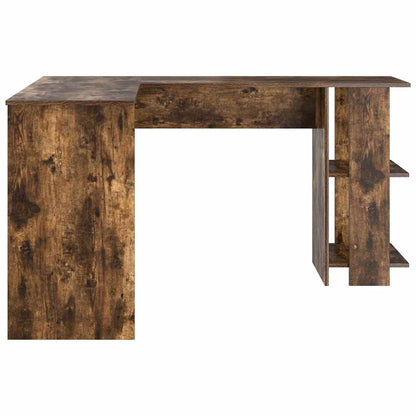 Hoekbureau Gerookt eiken 140 x 113,5 x 75 cm Bewerkt hout