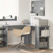 Hoekbureau Grijs Sonoma 140x113,5x75 cm