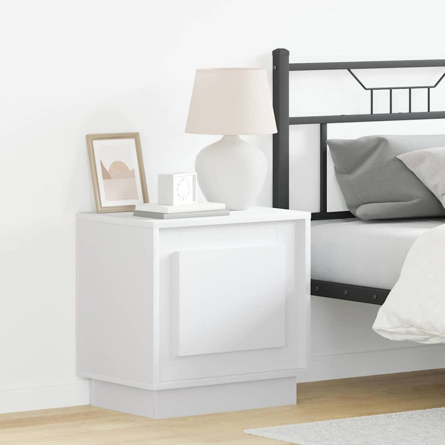 Nachtkastje 2 pcs Wit 44 x 34,5 x 45 cm Bewerkt hout