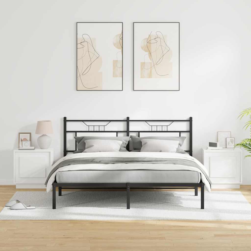 Nachtkastje 2 pcs Wit 44 x 34,5 x 45 cm Bewerkt hout