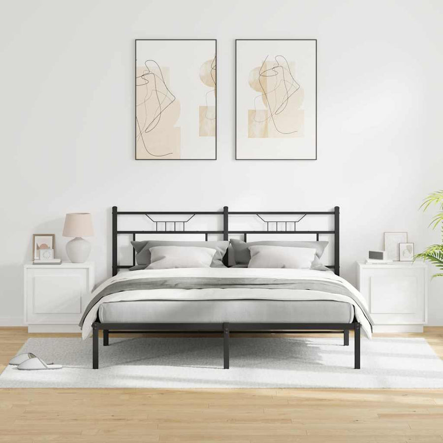 Nachtkastje 2 pcs Wit 44 x 34,5 x 45 cm Bewerkt hout