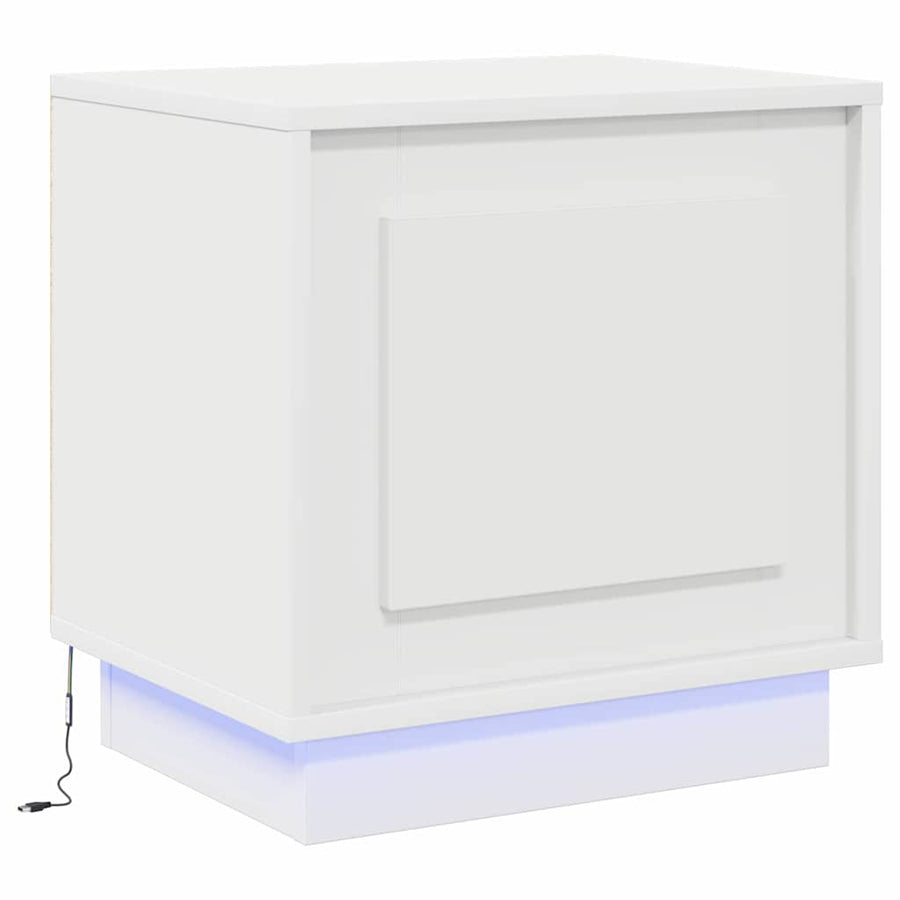 Nachtkastje 2 pcs Wit 44 x 34,5 x 45 cm Bewerkt hout