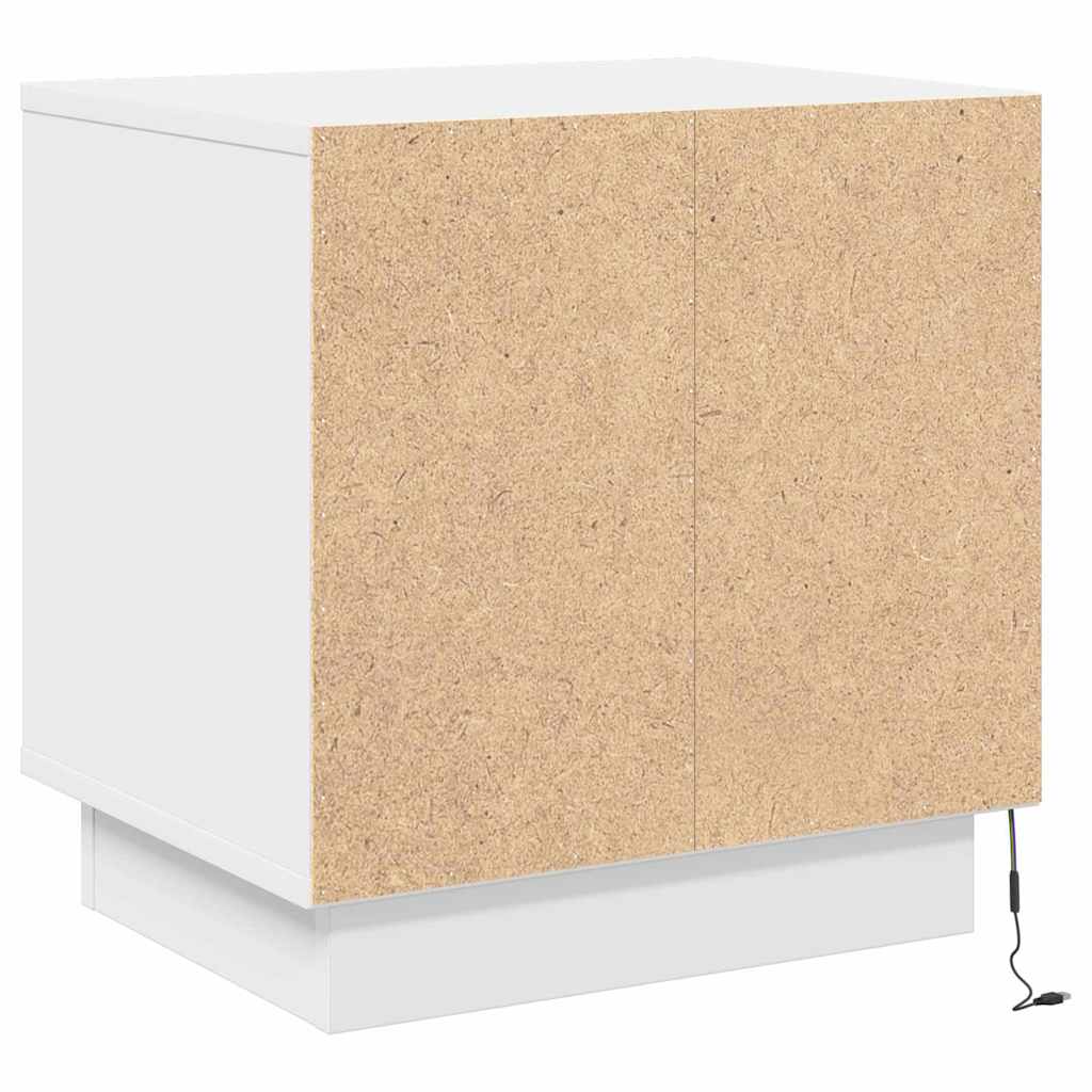 Nachtkastje 2 pcs Wit 44 x 34,5 x 45 cm Bewerkt hout