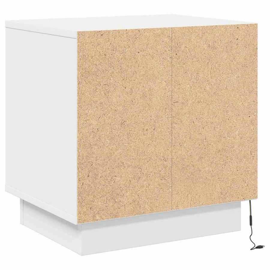 Nachtkastje 2 pcs Wit 44 x 34,5 x 45 cm Bewerkt hout