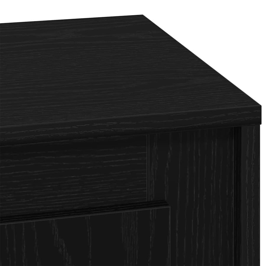 Nachtkastje 2 pcs Zwart 44 x 34,5 x 45 cm Bewerkt hout