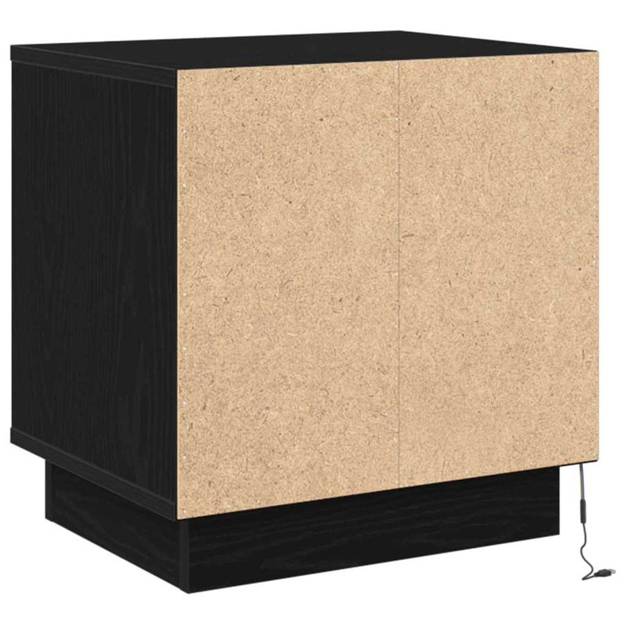 Nachtkastje 2 pcs Zwart 44 x 34,5 x 45 cm Bewerkt hout