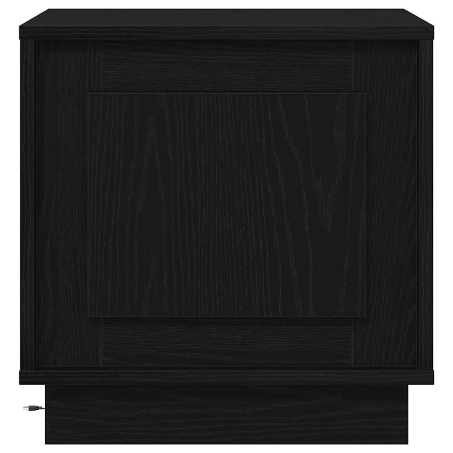 Nachtkastje 2 pcs Zwart 44 x 34,5 x 45 cm Bewerkt hout