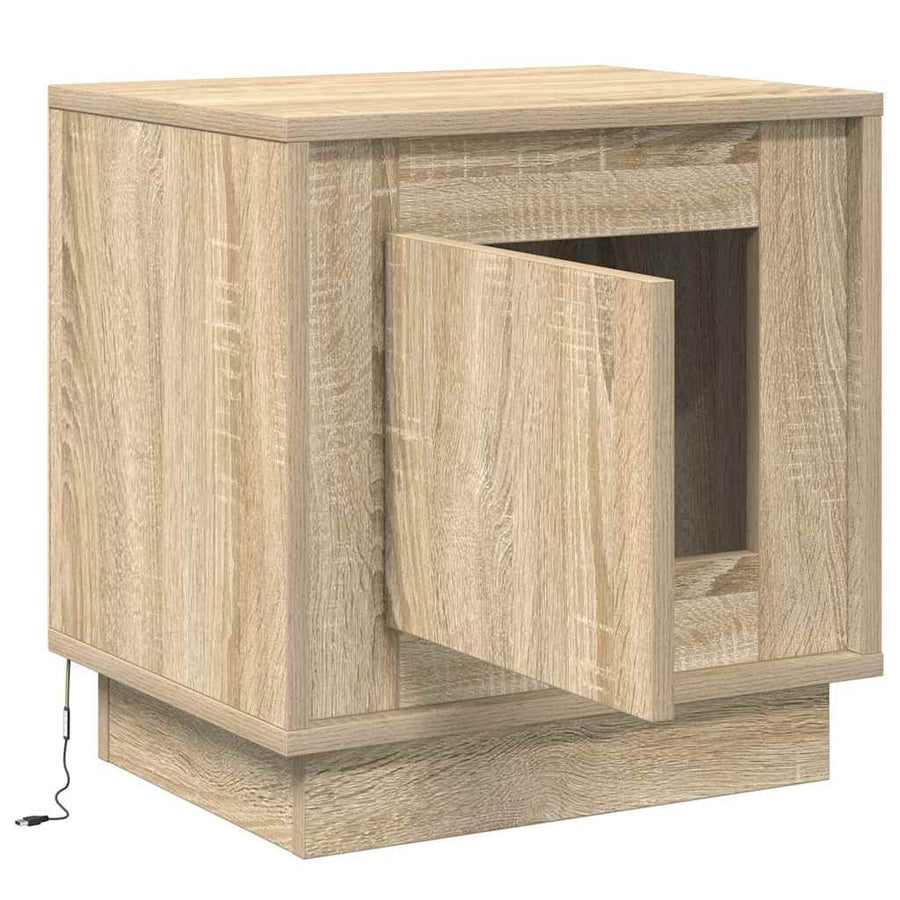 Nachtkastje Sonoma Eiken 44 x 34,5 x 45 cm Bewerkt hout