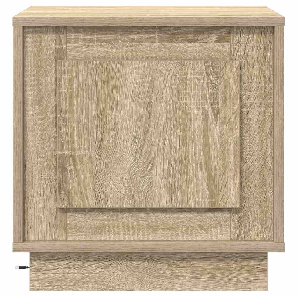 Nachtkastje Sonoma Eiken 44 x 34,5 x 45 cm Bewerkt hout