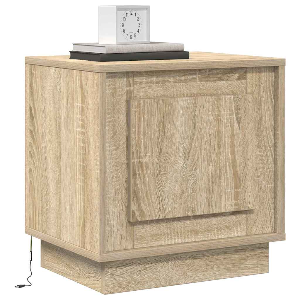 Nachtkastje Sonoma Eiken 44 x 34,5 x 45 cm Bewerkt hout