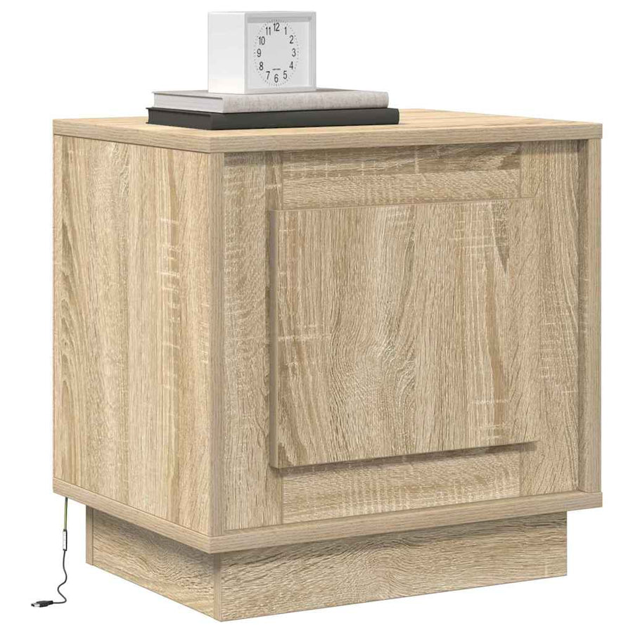 Nachtkastje Sonoma Eiken 44 x 34,5 x 45 cm Bewerkt hout