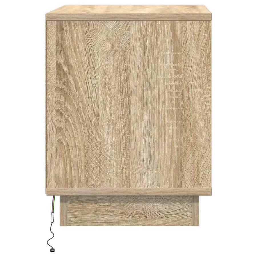 Nachtkastje Sonoma Eiken 44 x 34,5 x 45 cm Bewerkt hout