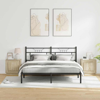 Nachtkastje 2 pcs Sonoma Eiken 44 x 34,5 x 45 cm Bewerkt hout