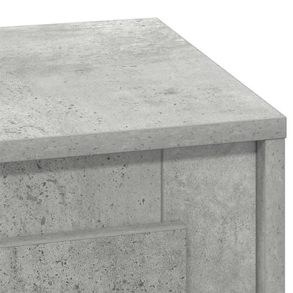 Nachtkastje Beton Grijs 44 x 34,5 x 45 cm Bewerkt hout