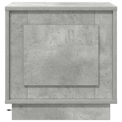 Nachtkastje Beton Grijs 44 x 34,5 x 45 cm Bewerkt hout