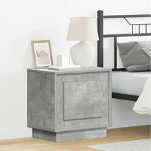 Nachtkastje 2 pcs Beton Grijs 44 x 34,5 x 45 cm Bewerkt hout
