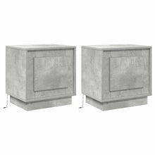 Nachtkastje 2 pcs Beton Grijs 44 x 34,5 x 45 cm Bewerkt hout