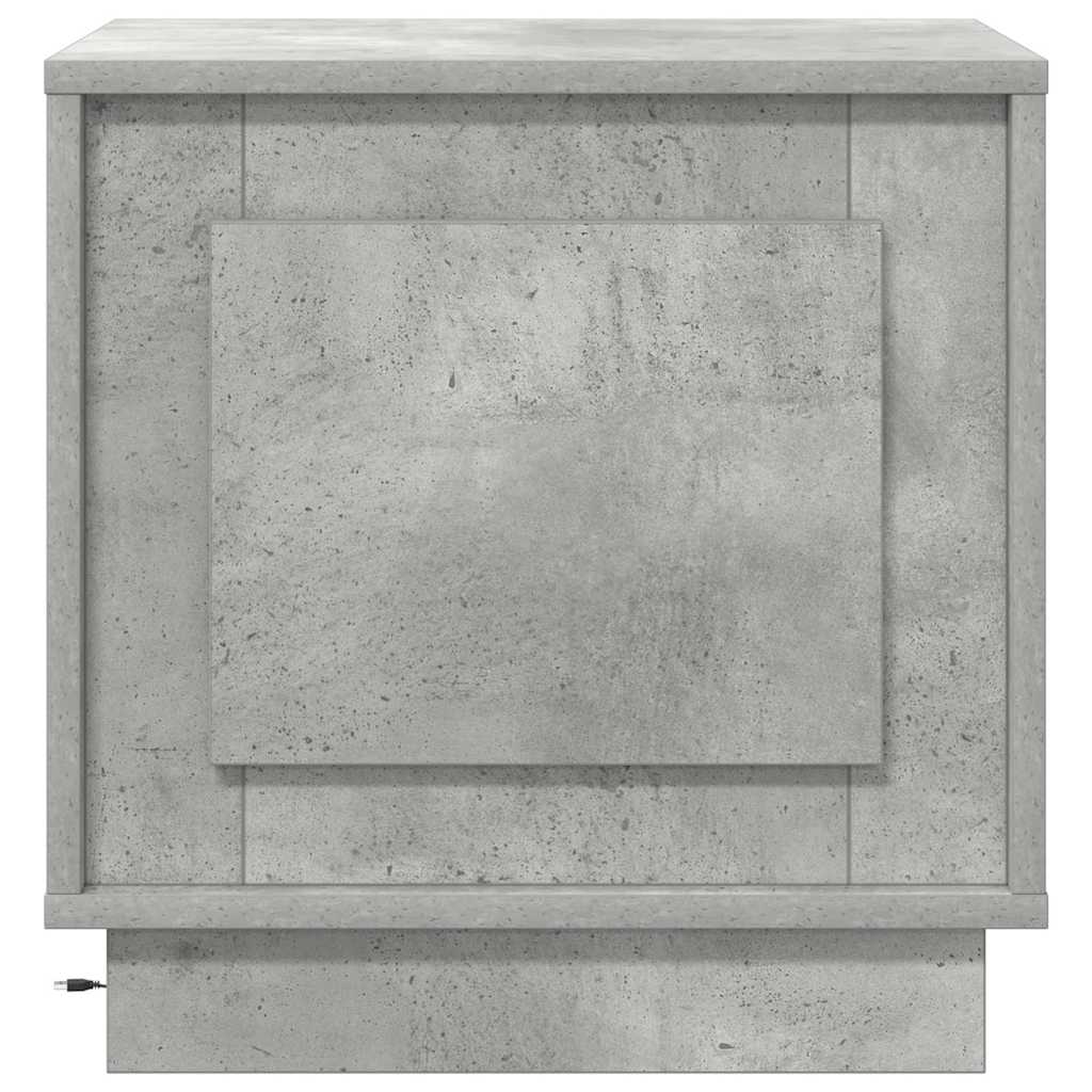 Nachtkastje 2 pcs Beton Grijs 44 x 34,5 x 45 cm Bewerkt hout
