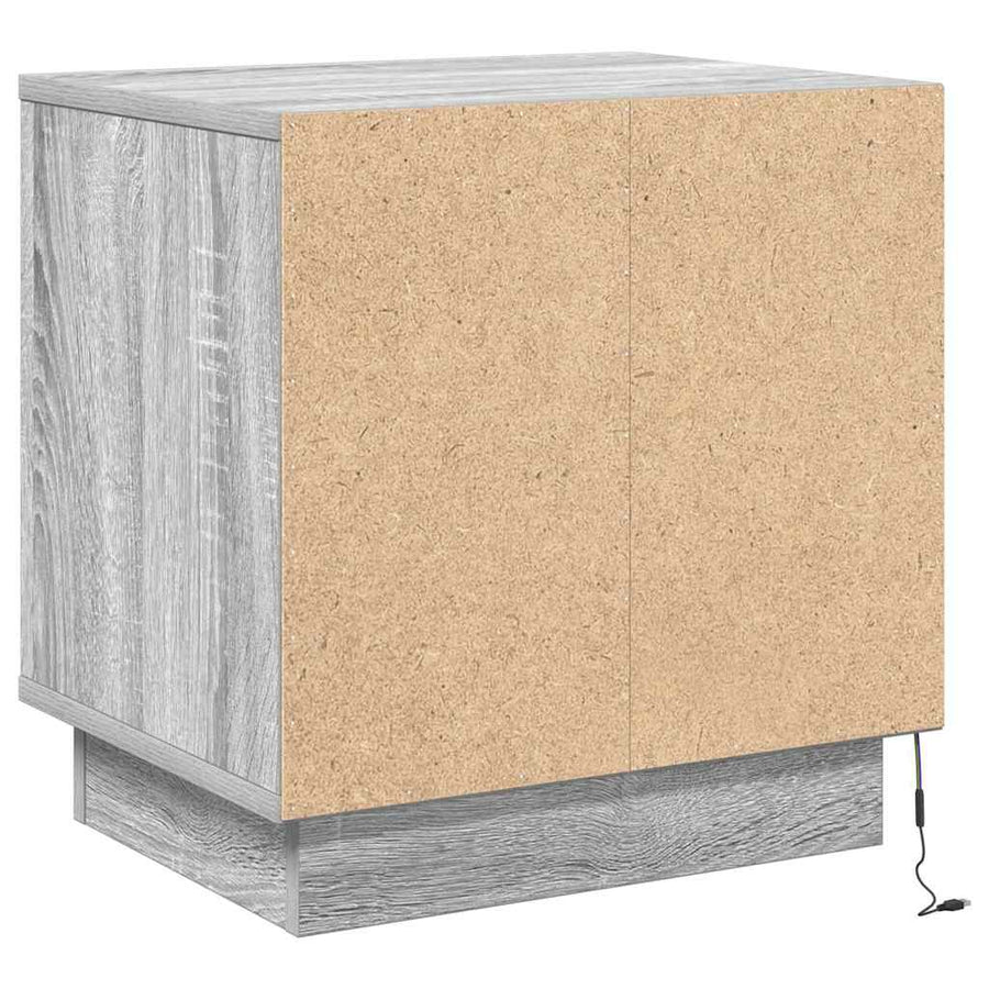 Nachtkastje 2 pcs Grijs 44 x 34,5 x 45 cm Bewerkt hout
