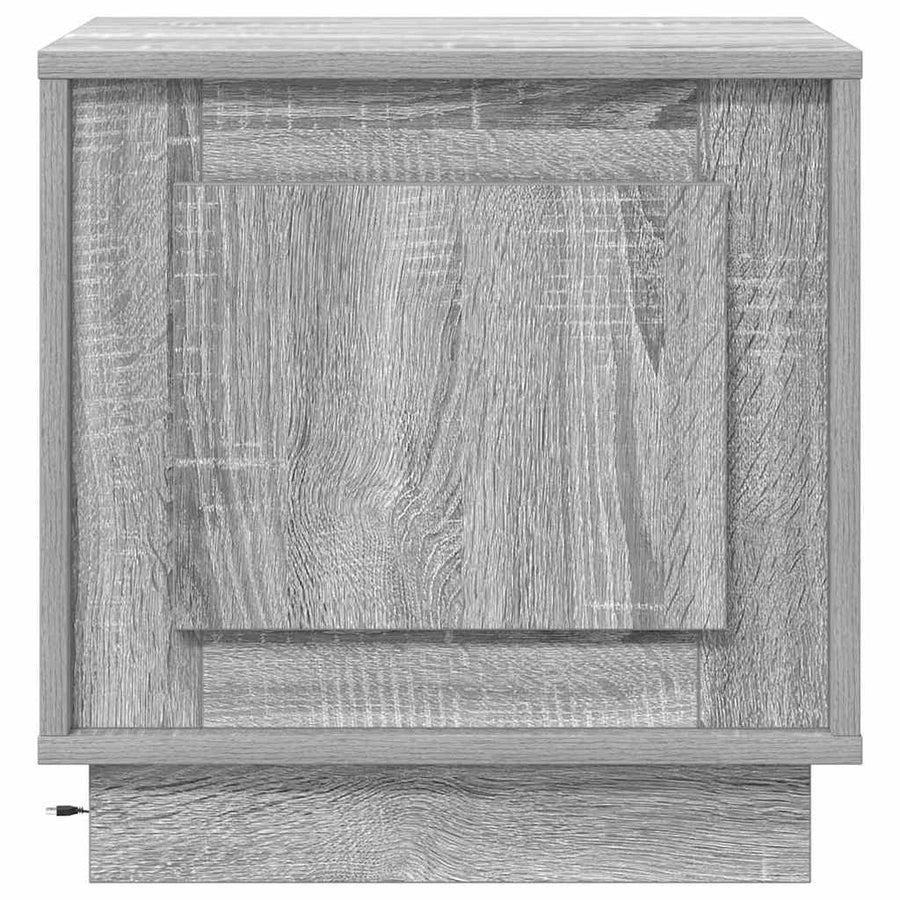 Nachtkastje 2 pcs Grijs 44 x 34,5 x 45 cm Bewerkt hout