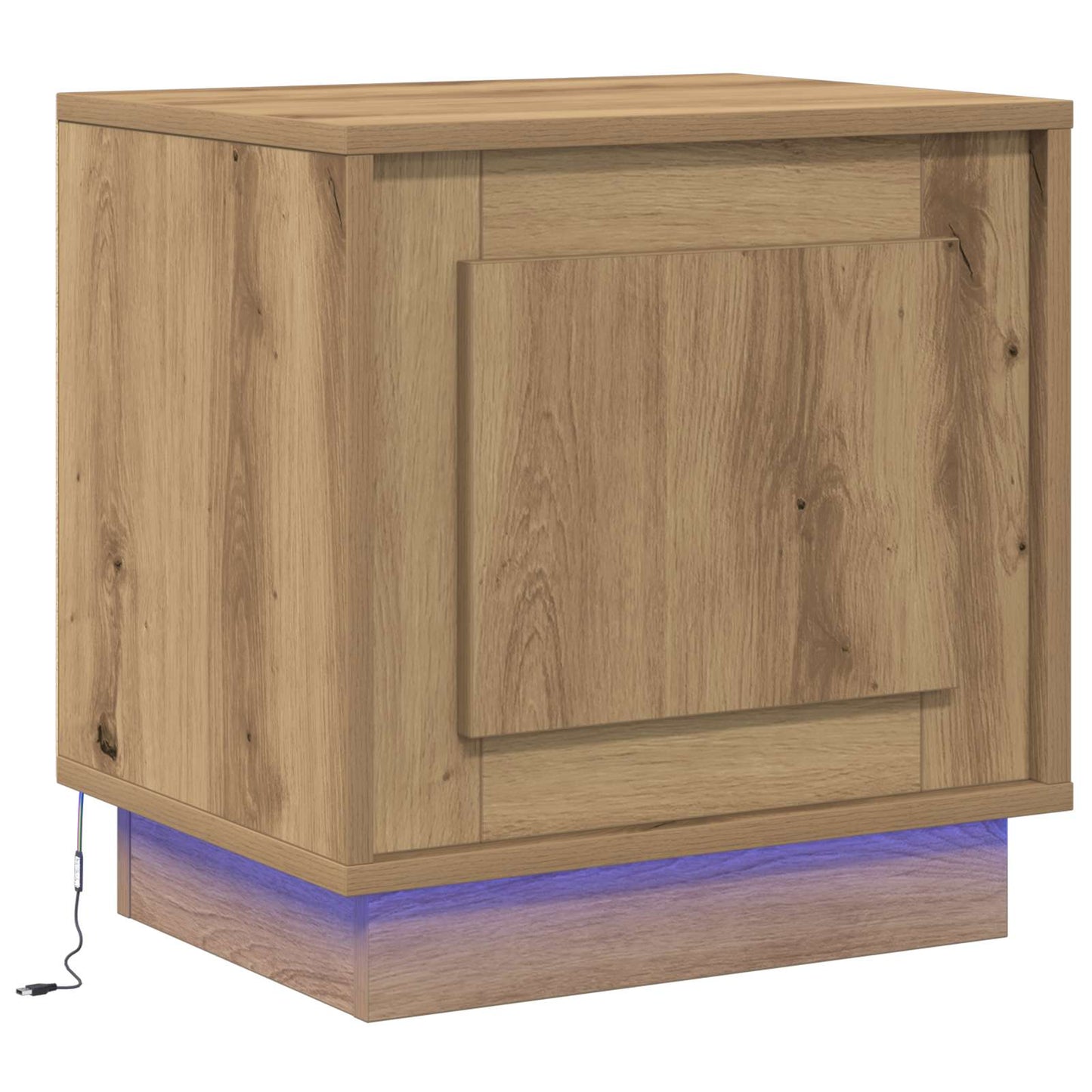 Nachtkastje Artisan Eiken 44 x 34,5 x 45 cm Bewerkt hout