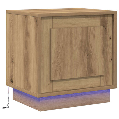 Nachtkastje Artisan Eiken 44 x 34,5 x 45 cm Bewerkt hout
