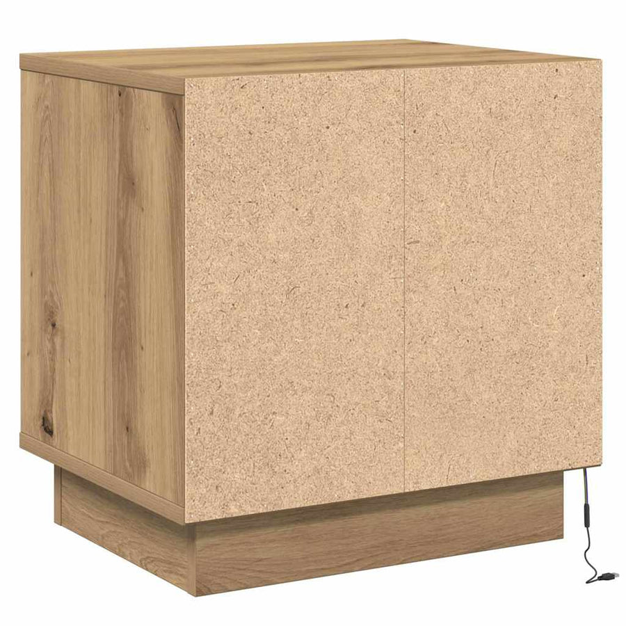 Nachtkastje Artisan Eiken 44 x 34,5 x 45 cm Bewerkt hout