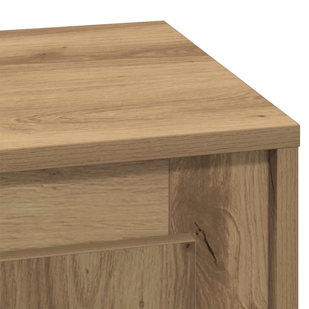 Nachtkastje 2 pcs Artisan Eiken 44 x 34,5 x 45 cm Bewerkt hout