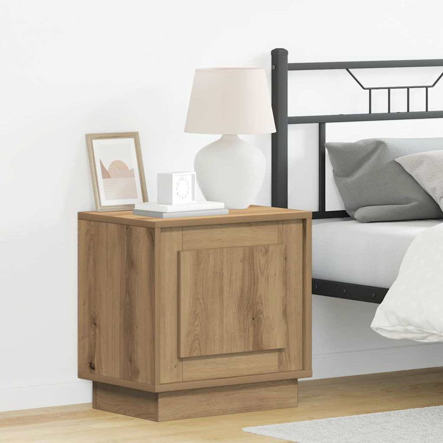 Nachtkastje 2 pcs Artisan Eiken 44 x 34,5 x 45 cm Bewerkt hout