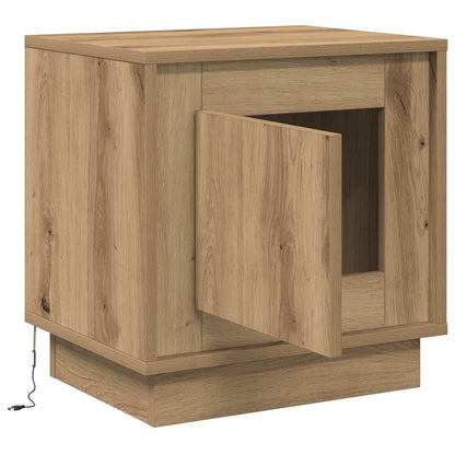 Nachtkastje 2 pcs Artisan Eiken 44 x 34,5 x 45 cm Bewerkt hout