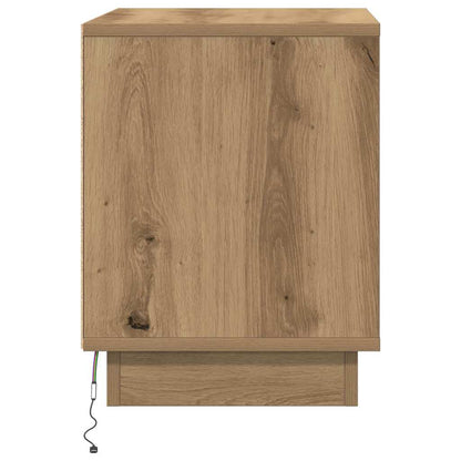 Nachtkastje 2 pcs Artisan Eiken 44 x 34,5 x 45 cm Bewerkt hout