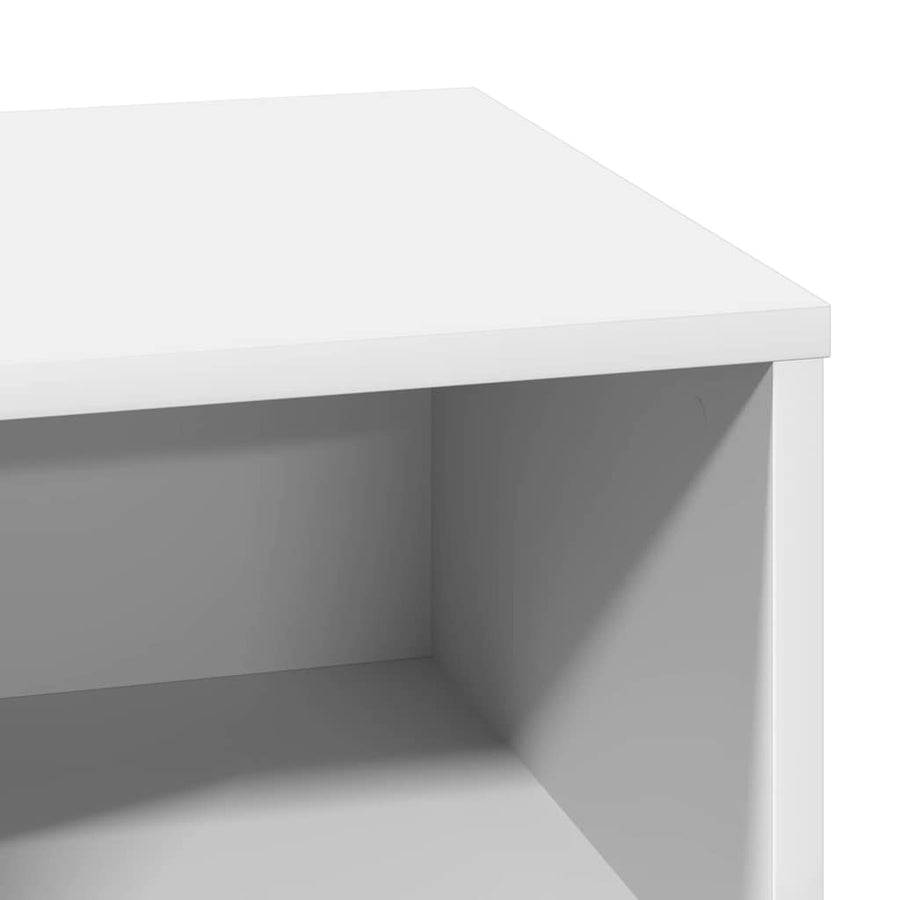 Nachtkastje met lade Wit 50 x 34,5 x 50 cm. Bewerkt hout