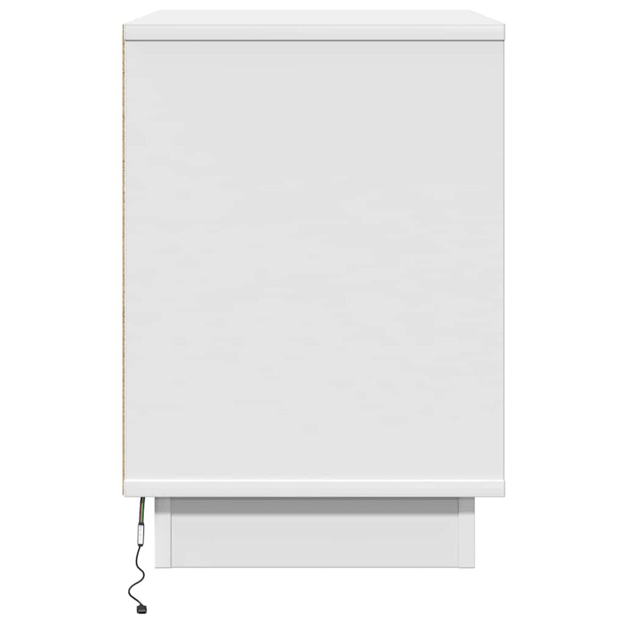 Nachtkastje met lade 2 pcs Wit 50 x 34,5 x 50 cm. Bewerkt hout