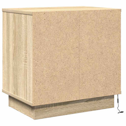 Nachtkastje Sonoma Eiken 50 x 34,5 x 50 cm. Bewerkt hout