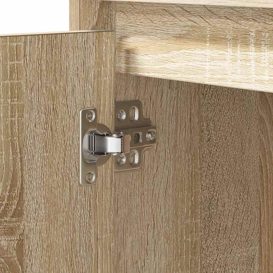 Nachtkastje 2 pcs Sonoma Eiken 50 x 34,5 x 50 cm. Bewerkt hout